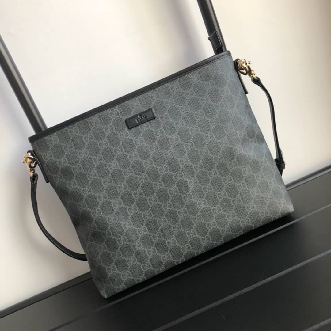 Best Replica Gucci GG Supreme Shoulder Bag Replica Gray 388924 - Colareps