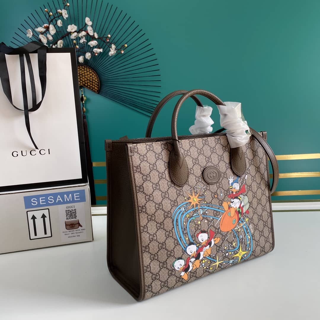 Best Replica Gucci x Disney Donald Duck Tote Replica 648134 - Colareps