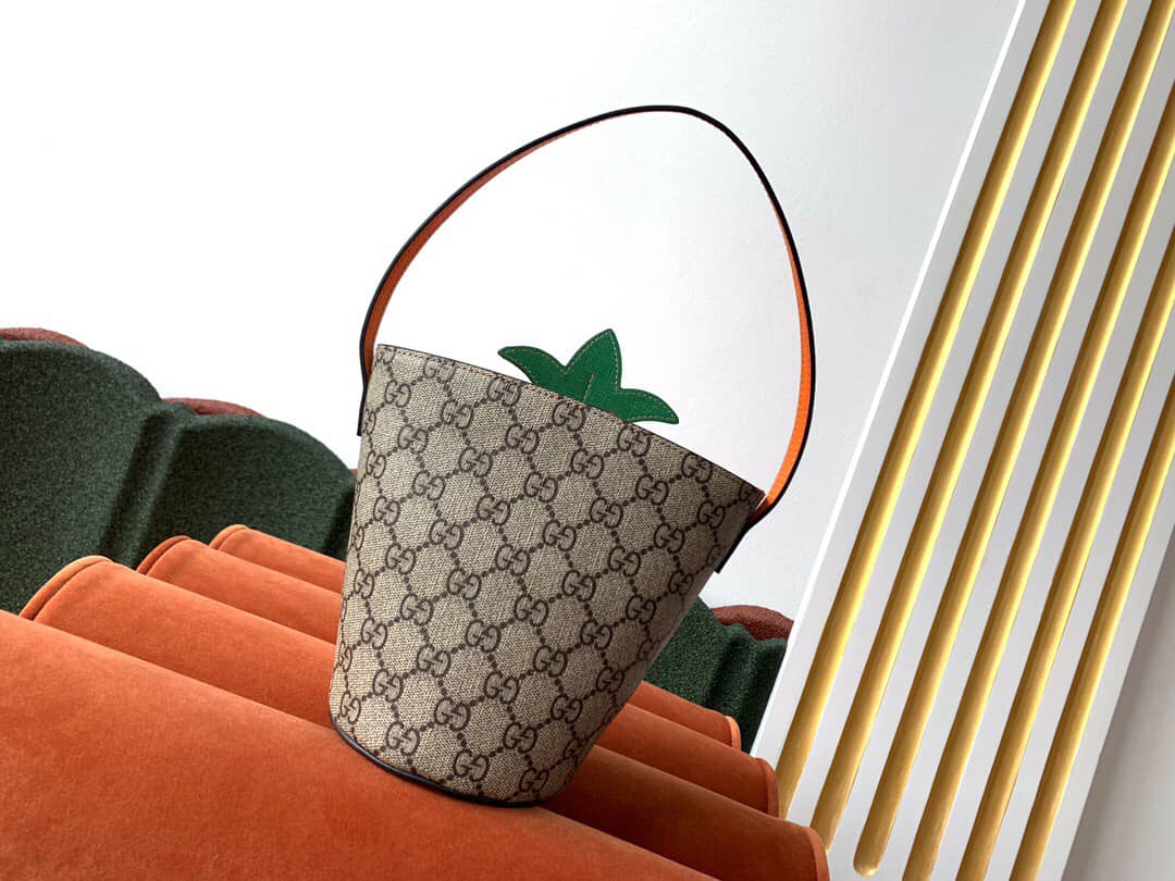 Best Replica Gucci Children GG Bucket Bag With Pineapple Replica 580850 - Colareps