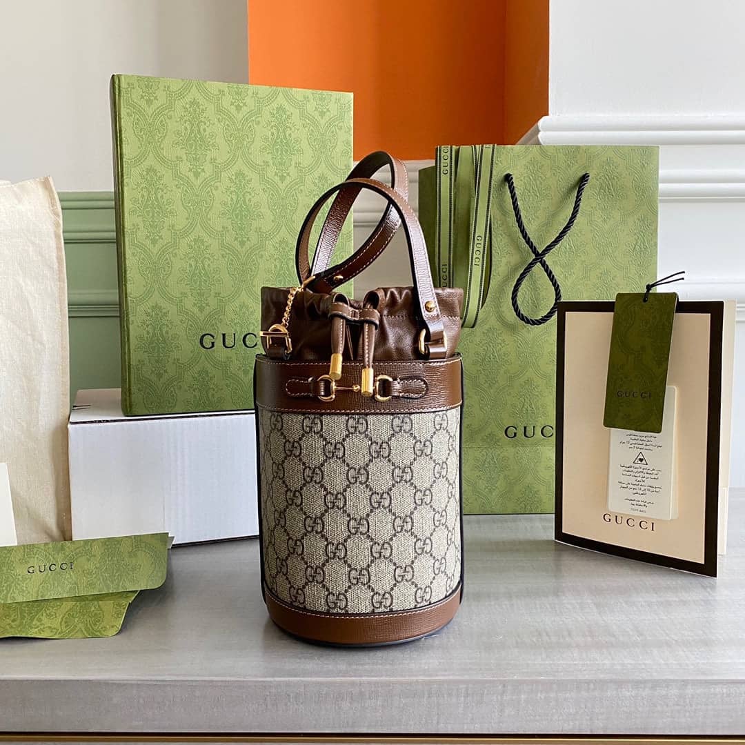 Best Replica Gucci Horsebit 1955 Small 637115 Replica Bucket Bag - Colareps