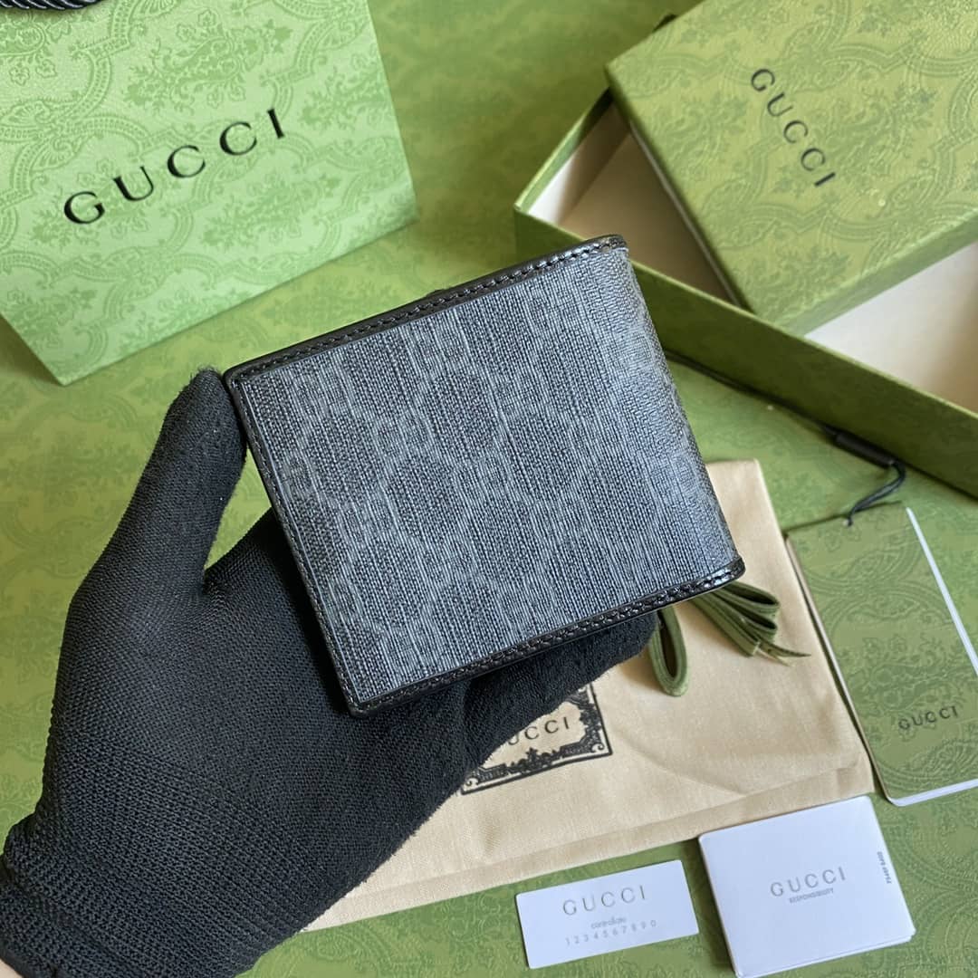 Best Replica Gucci Interlocking GG Supreme Wallet Replica 671652 - Colareps