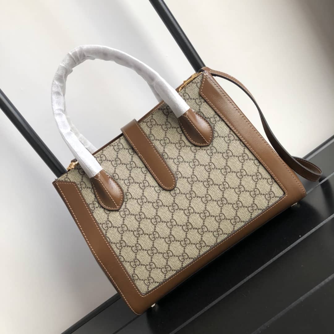 Best Replica Gucci Jackie 1961 Medium GG Supreme Canvas Tote Replica 649016 - Colareps