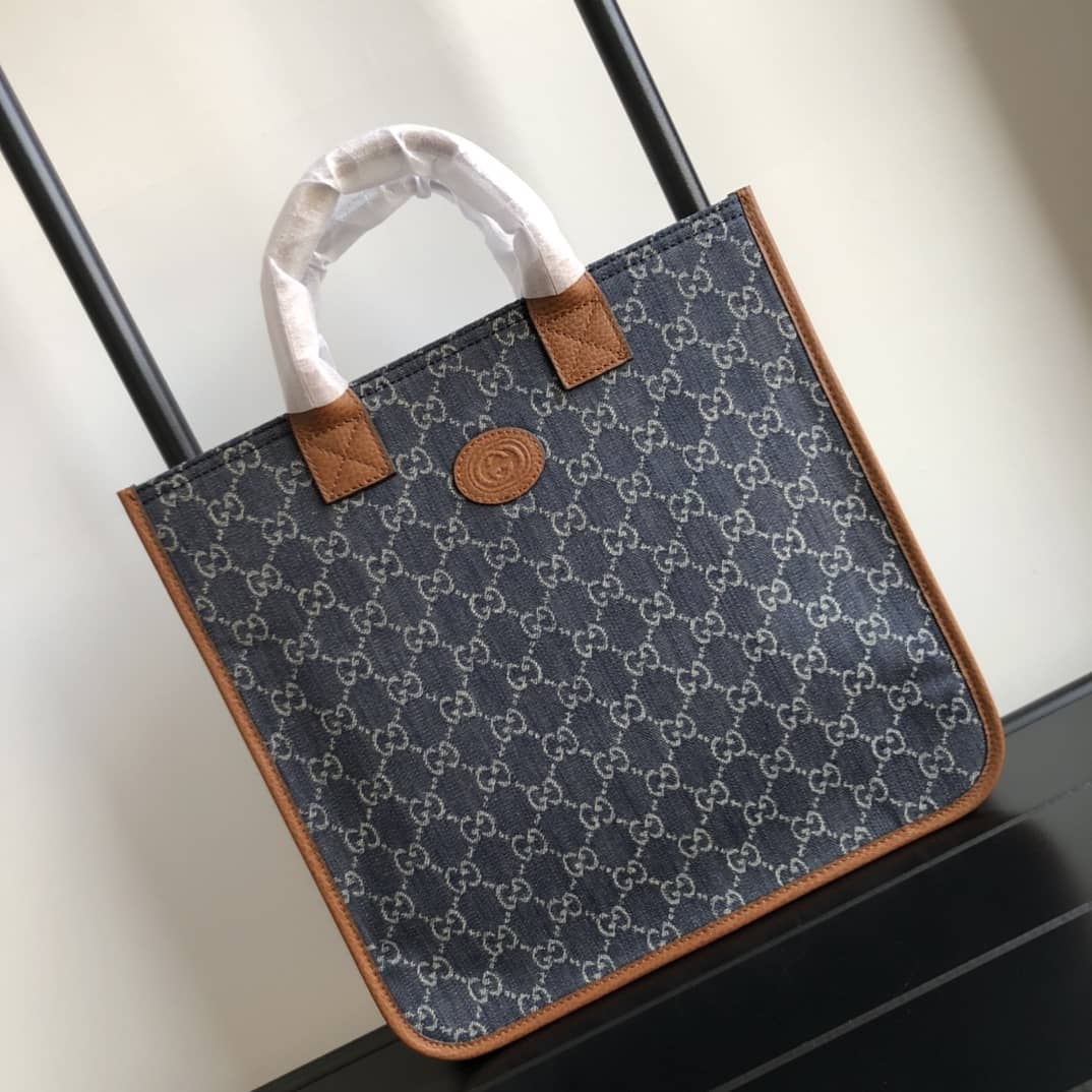 Best Replica Gucci GG Multicolor Kids Girl Tote Replica Blue 550763 - Colareps