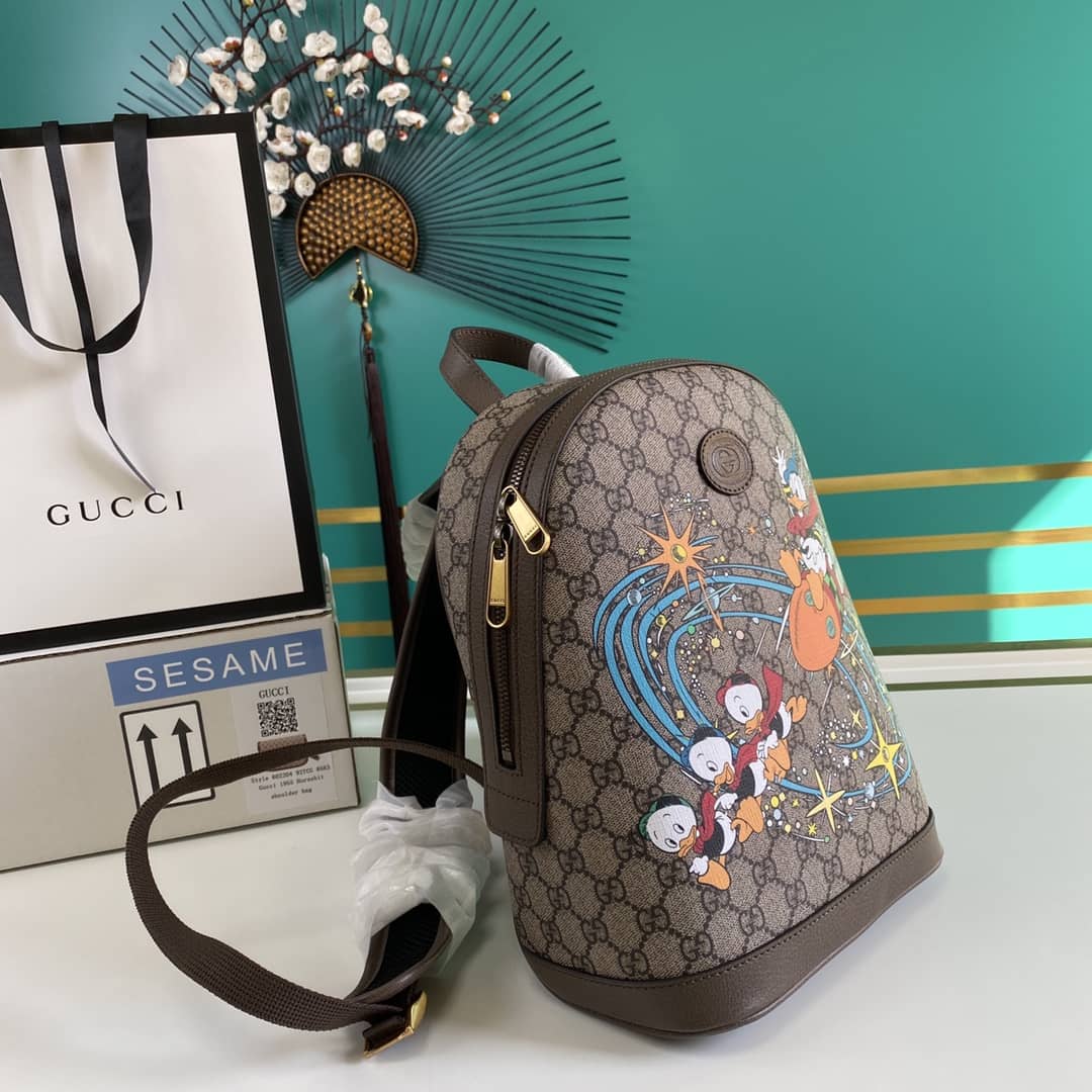 Best Replica Gucci Donald Duck Disney x Gucci Backpack GG Supreme Fabric Replica 552884 - Colareps