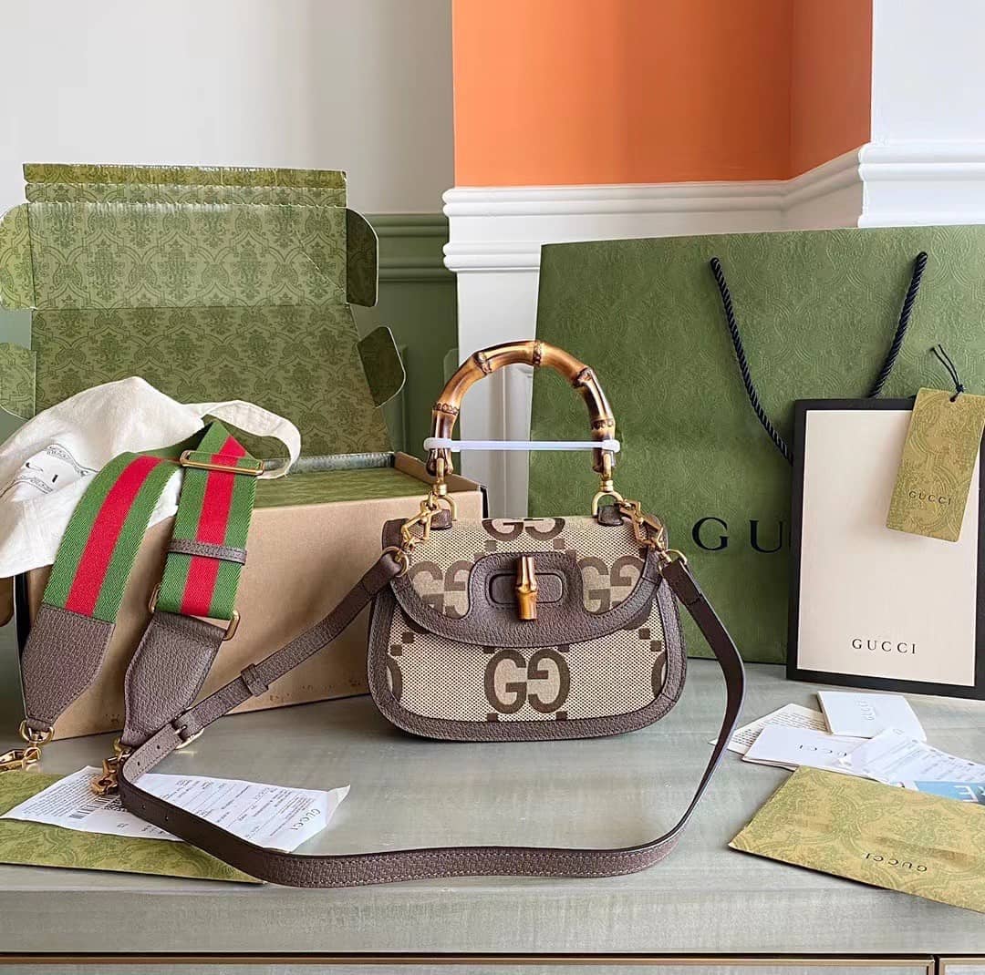 Best Replica Gucci Bamboo 1947 Small Top Handle Crossbody Bag 675797 Replica - Colareps