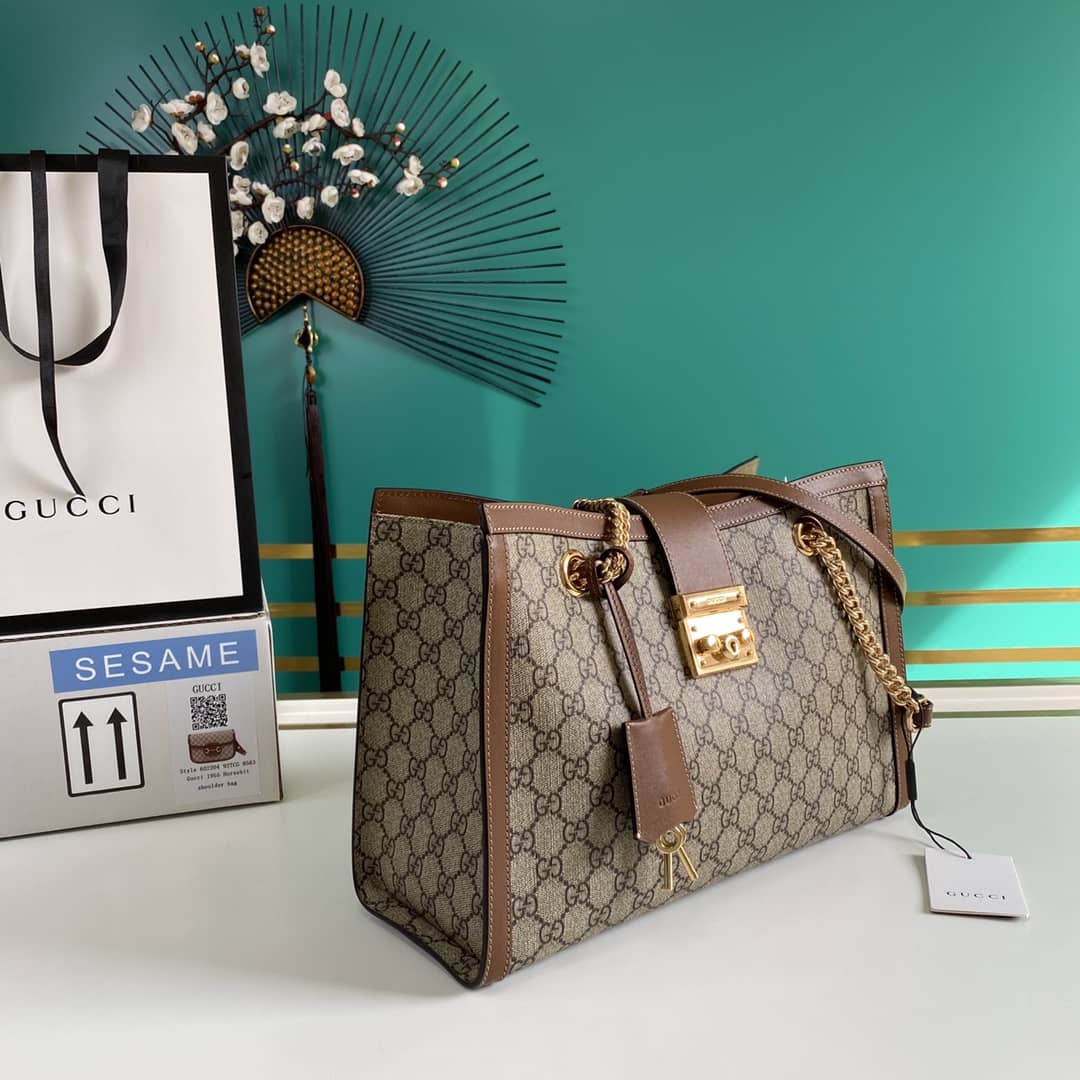Best Replica Gucci Padlock GG Supreme Canvas Shoulder Bag Replica 479197 - Colareps
