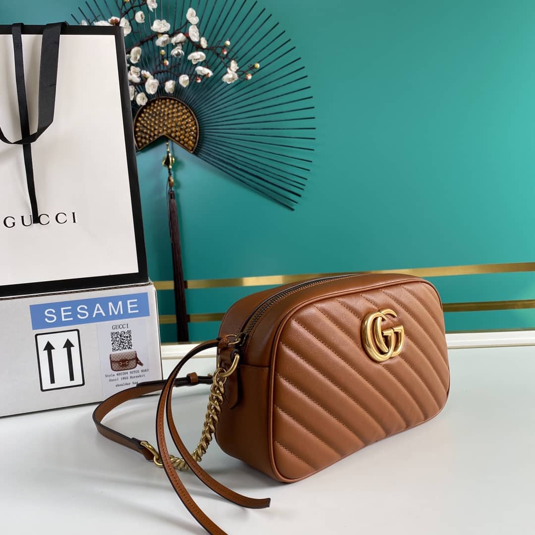 Best Replica Gucci Marmont Dupe GG Small Matelassé Shoulder Bag Replica 447632 - Colareps