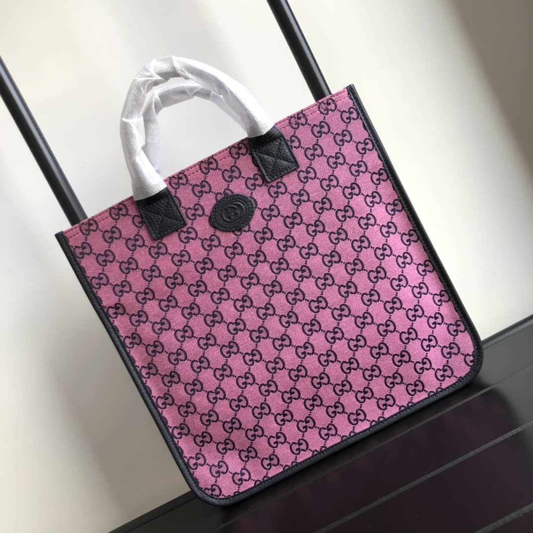 Best Replica Gucci GG Multicolor Kids Girl Tote Replica Pink 550763 - Colareps