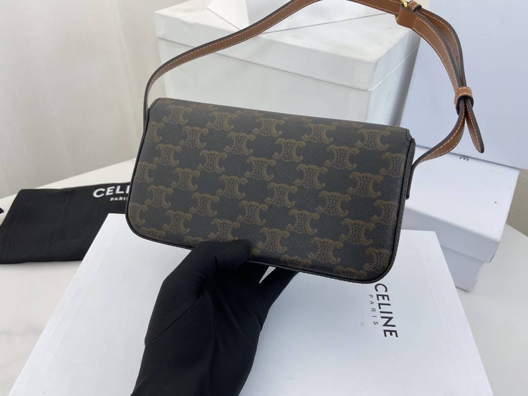 Best Replica Celine Triomphe Bag Dupe Triomphe Teen 20CM - Colareps