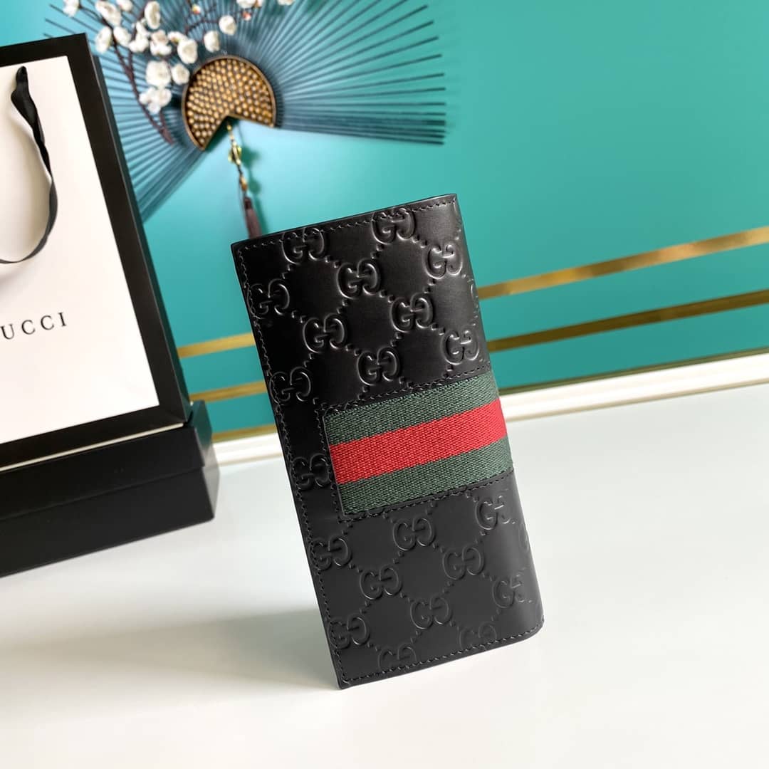 Best Replica Gucci Bill PVC Leather Long Wallet Replica 408836 - Colareps
