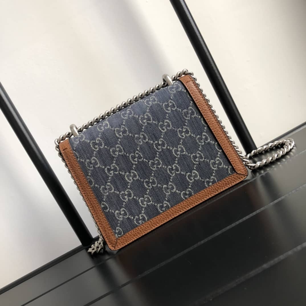 Best Replica Gucci GG Supreme Dionysus 2way Mini Chain Shoulder Bag Replica Blue 421970 - Colareps