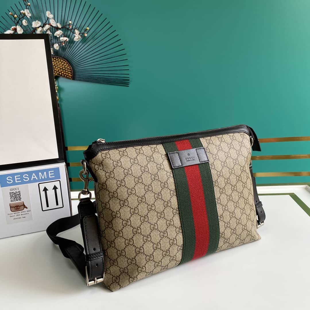 Best Replica Gucci Supreme GG Messenger Bag Replica 523335 - Colareps