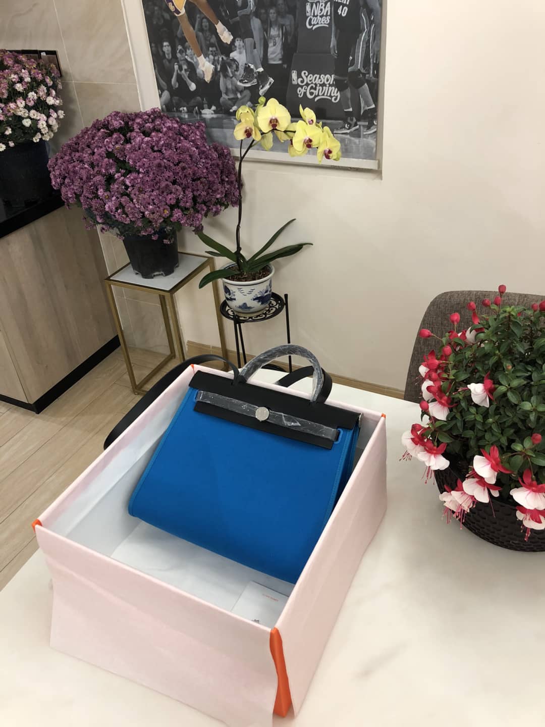 Best Replica Hermes Bag Replica 31 Canvas Leather HerBag - Colareps