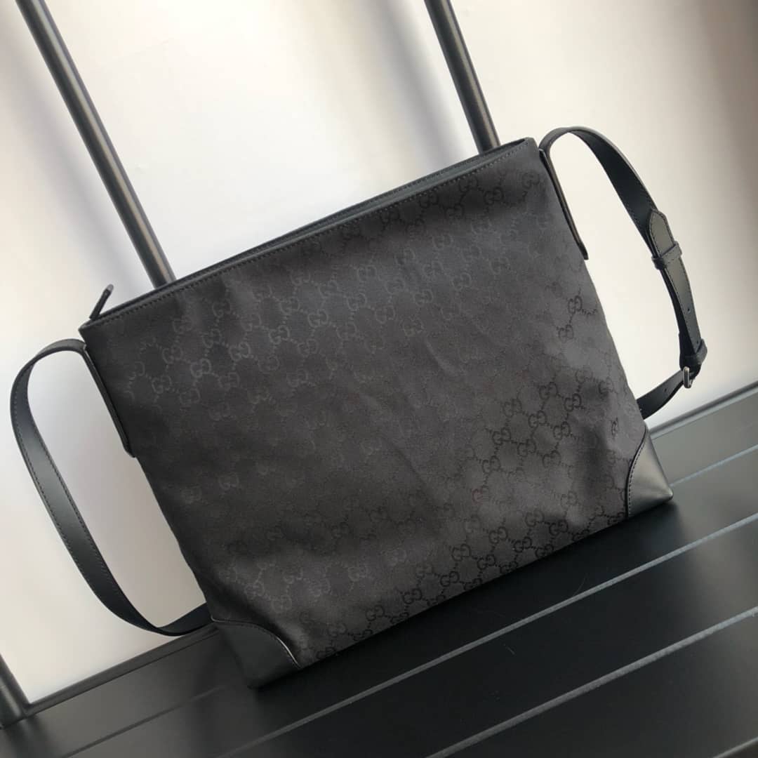 Best Replica Gucci GG Canvas Shoulder Bag Replica Black 308930 - Colareps