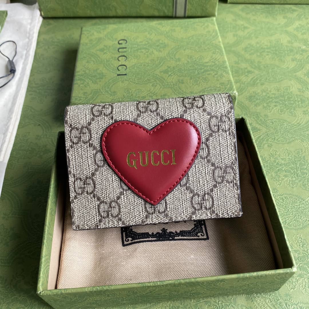 Best Replica Gucci Valentine Day Card Case Wallet Replica 648848 - Colareps