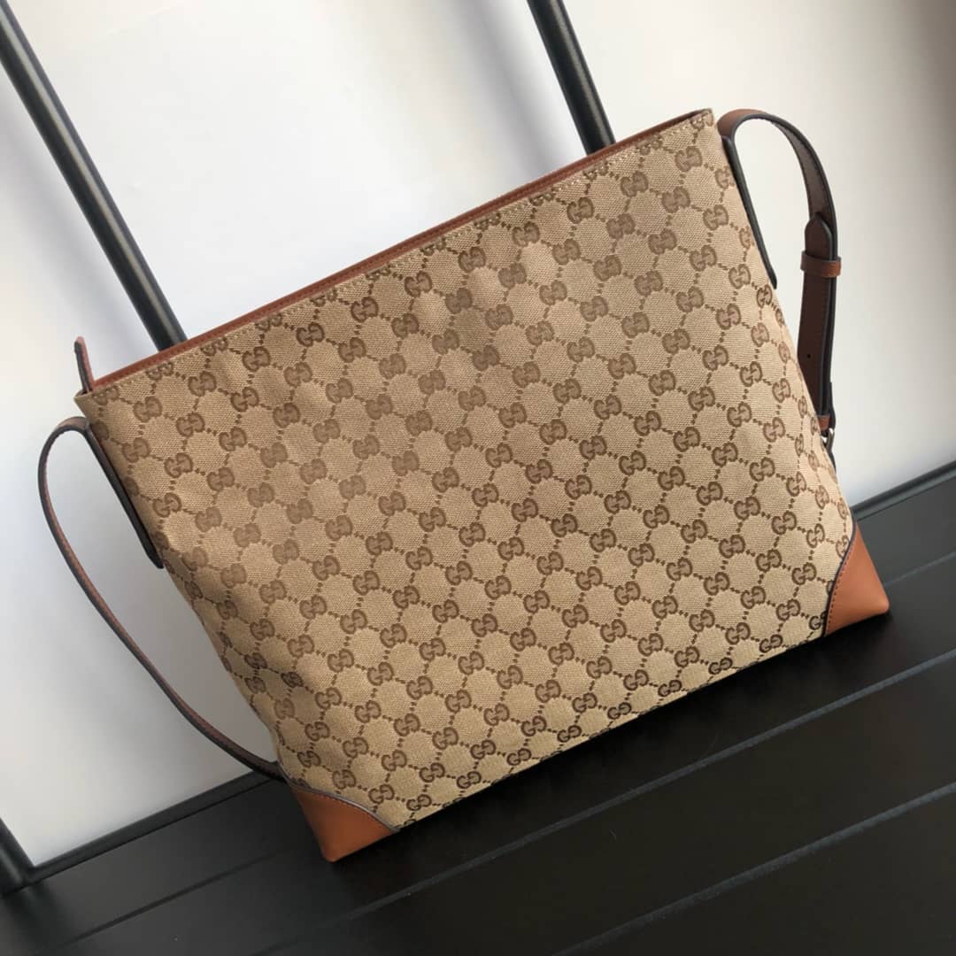 Best Replica Gucci GG Canvas Shoulder Bag Replica Brown 308930 - Colareps