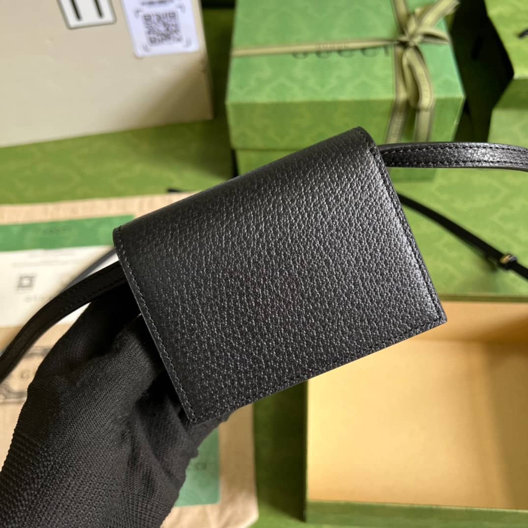 Best Replica Adidas x Gucci Card Case With Horsebit 702248 Replica Crossbody Bag - Colareps