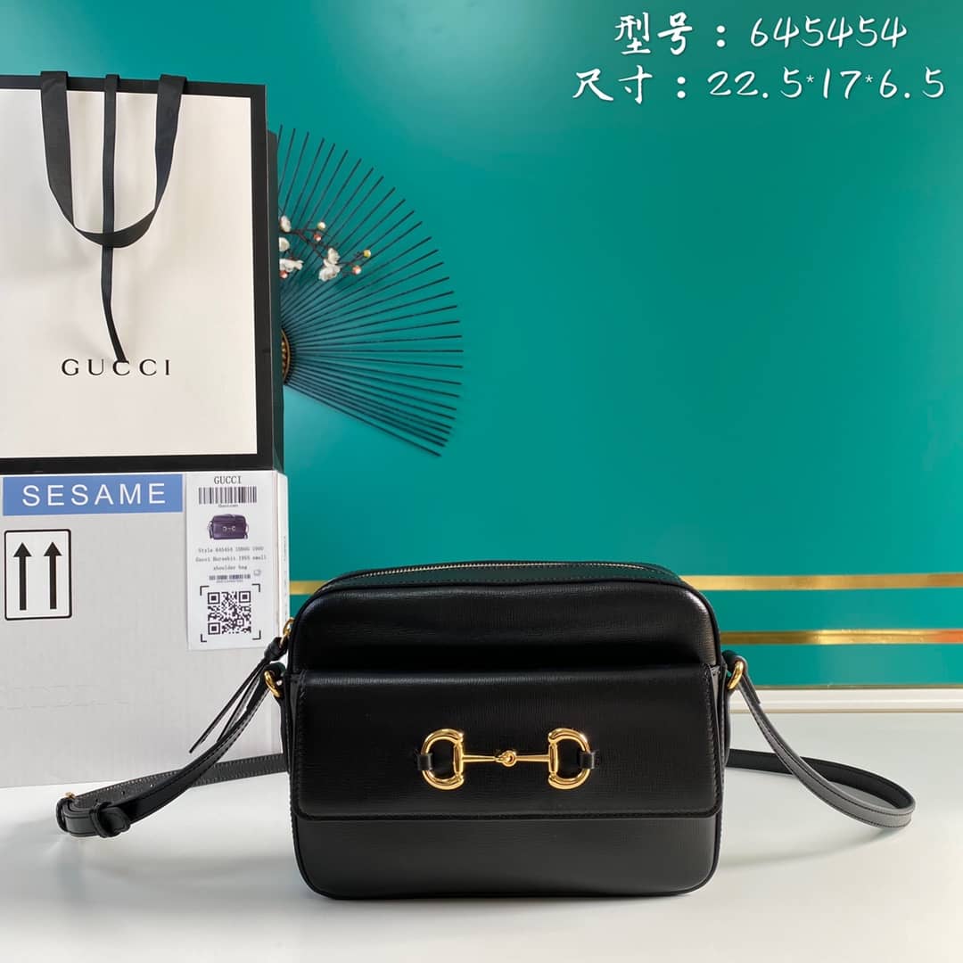 Best Replica Gucci 1955 Horsebit Small Shoulder Bag Replica 645454 - Colareps