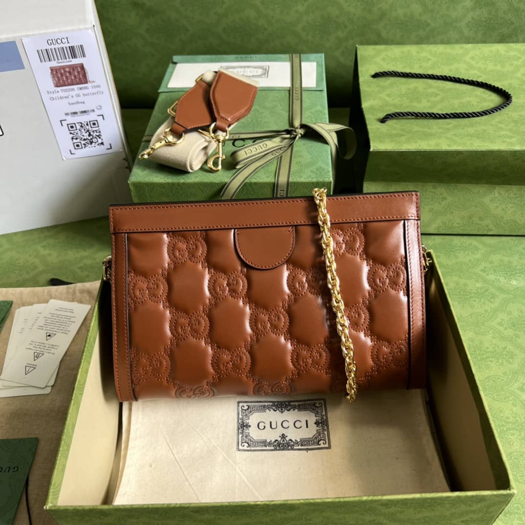 Best Replica Gucci GG Matelassé Leather 702200 Replica Shoulder Bag - Colareps