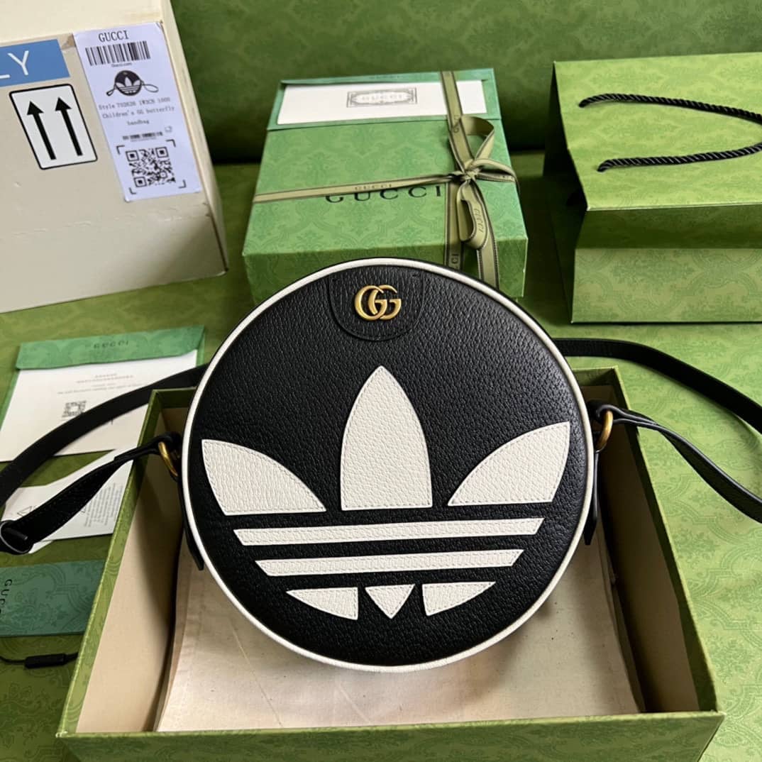 Best Replica Adidas x Gucci Ophidia Shoulder Crossbody Bag Black 702626 Replica - Colareps