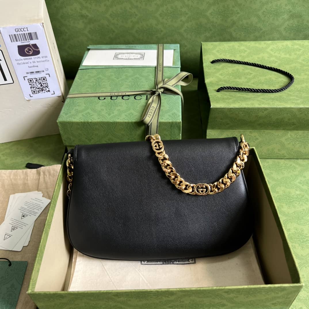 Best Replica Gucci Blondie Black 699268 Replica Shoulder Bag - Colareps