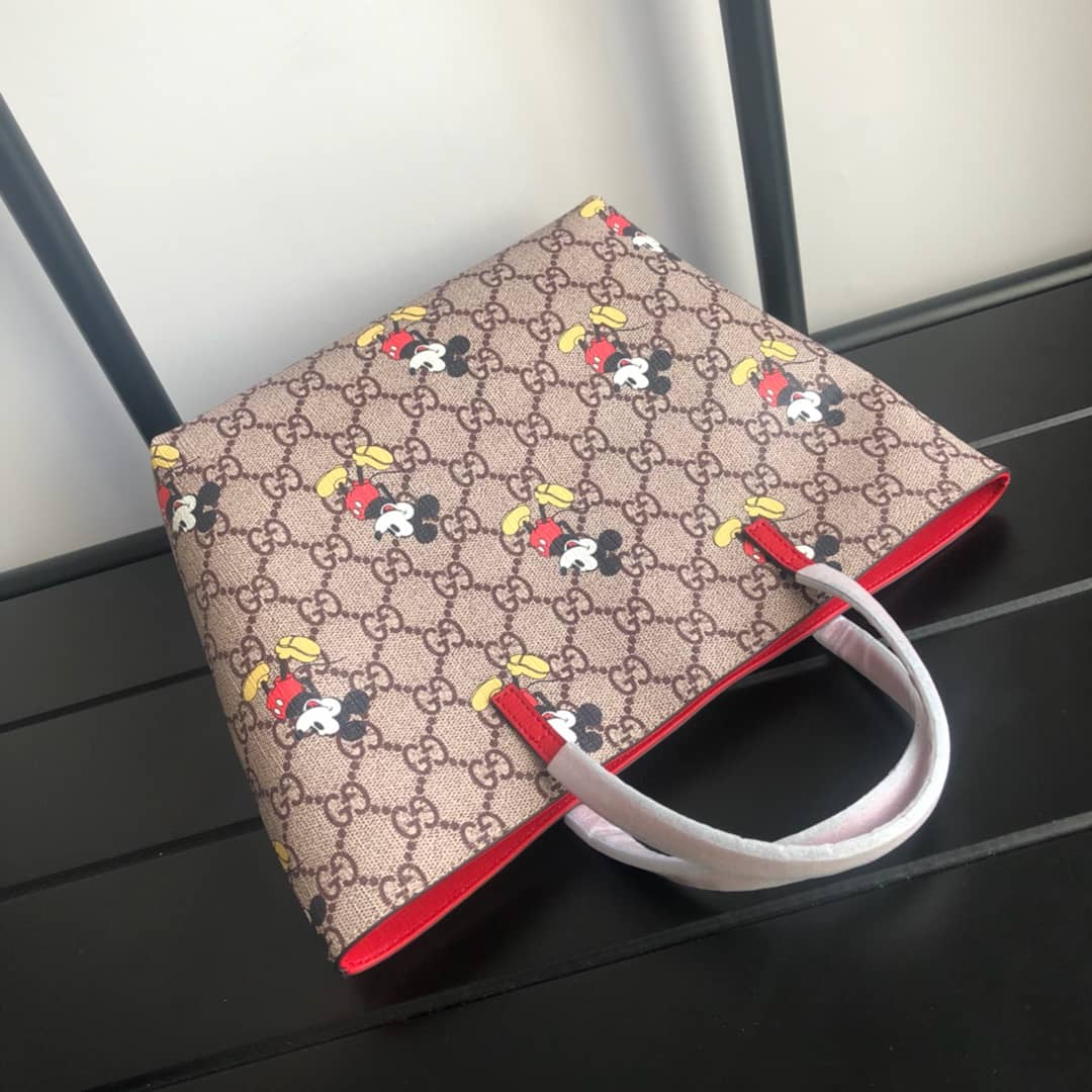 Best Replica Gucci Children GG Supreme Canvas Replica Tote Brown 410812 - Colareps