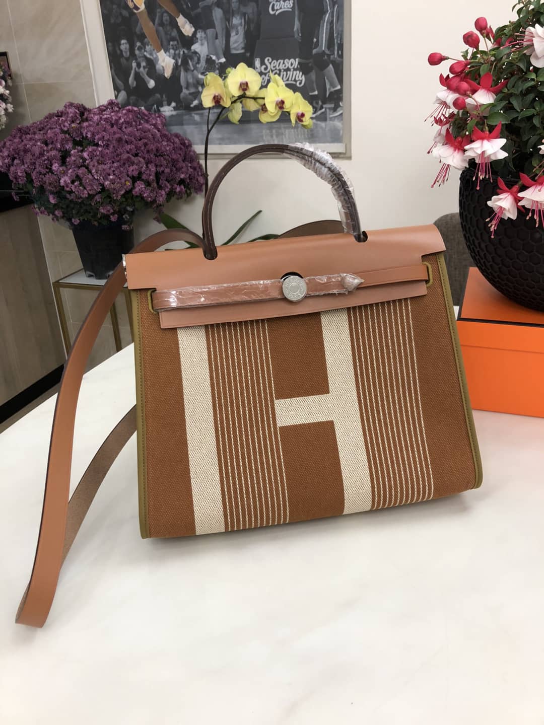 Best Replica Replica Hermes Birkin Bag 31 Canvas Leather HerBag - Colareps