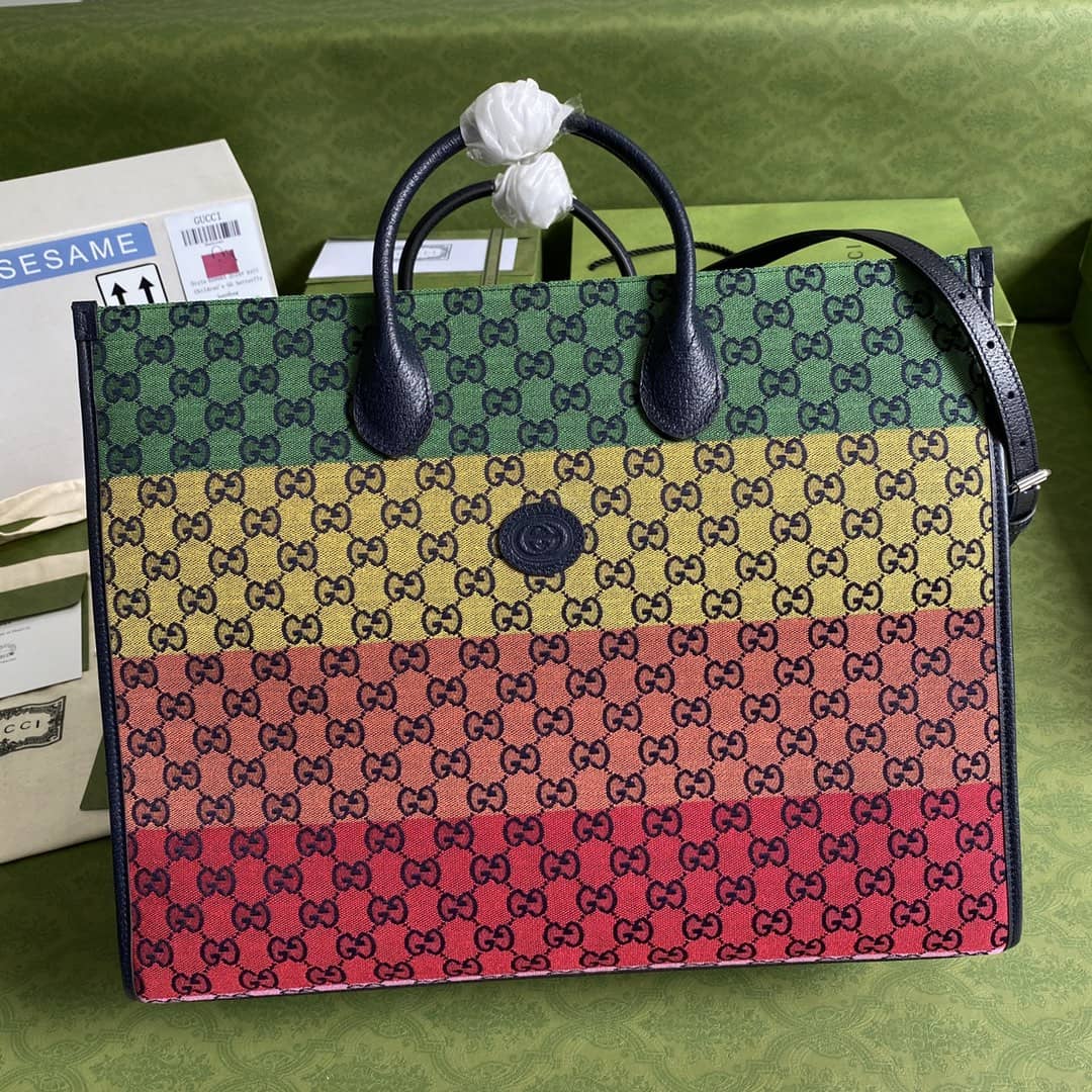 Best Replica Gucci GG Multicolor Large Tote Replica 659980 - Colareps