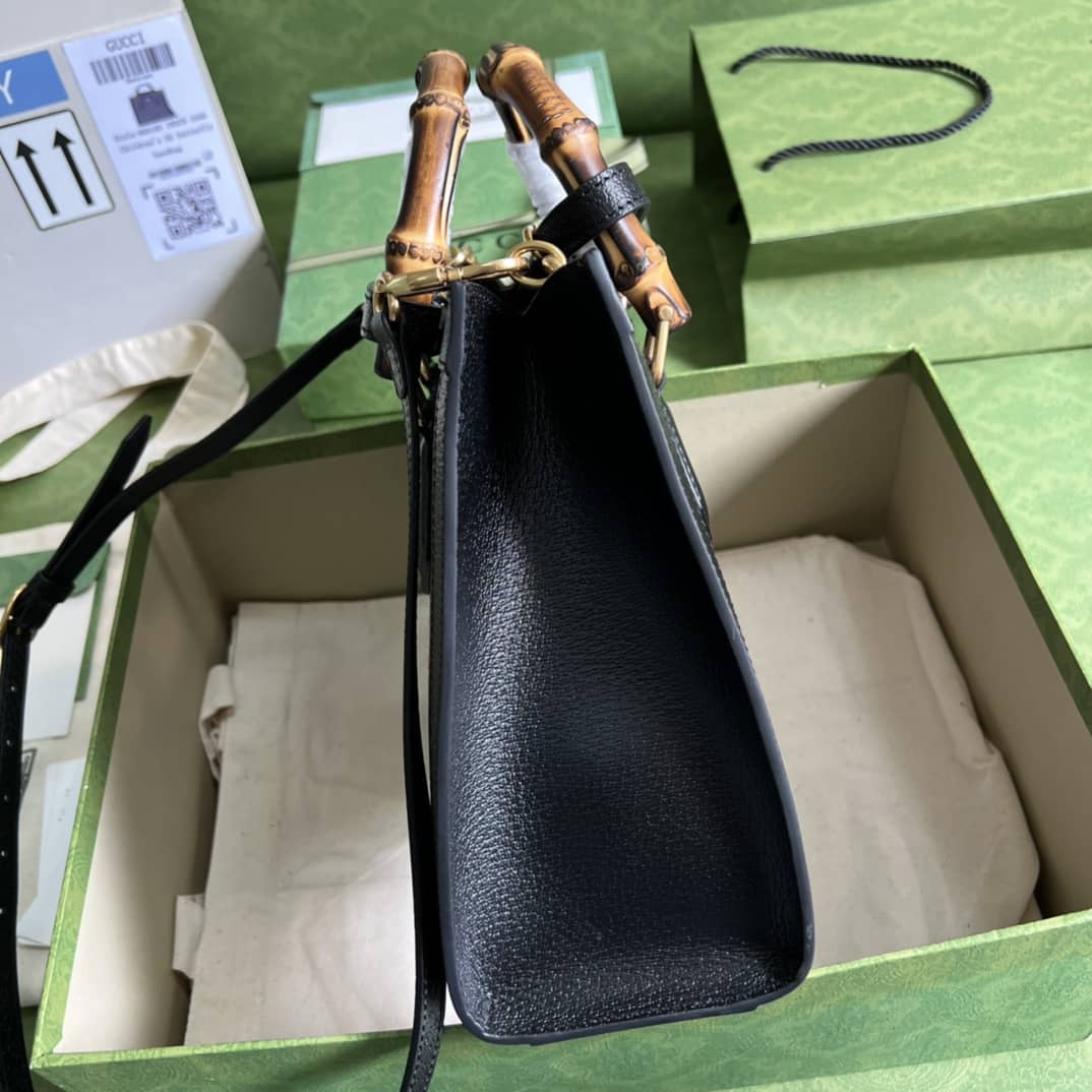 Best Replica Gucci Diana GG Small Black 660195 Replica Tote Bag - Colareps
