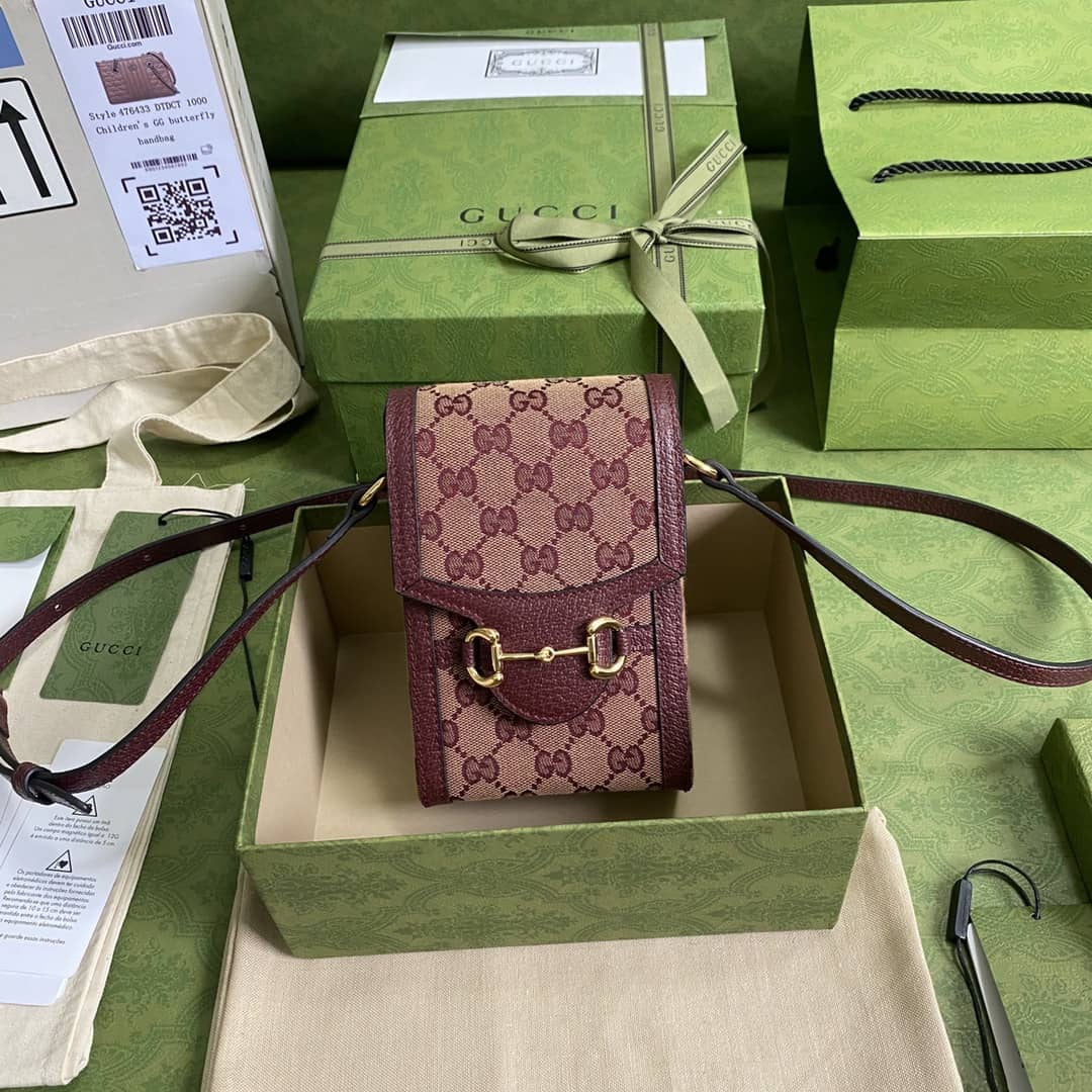 Best Replica Gucci 1955 Horsebit Mini Phone Bag Replica 625615 - Colareps