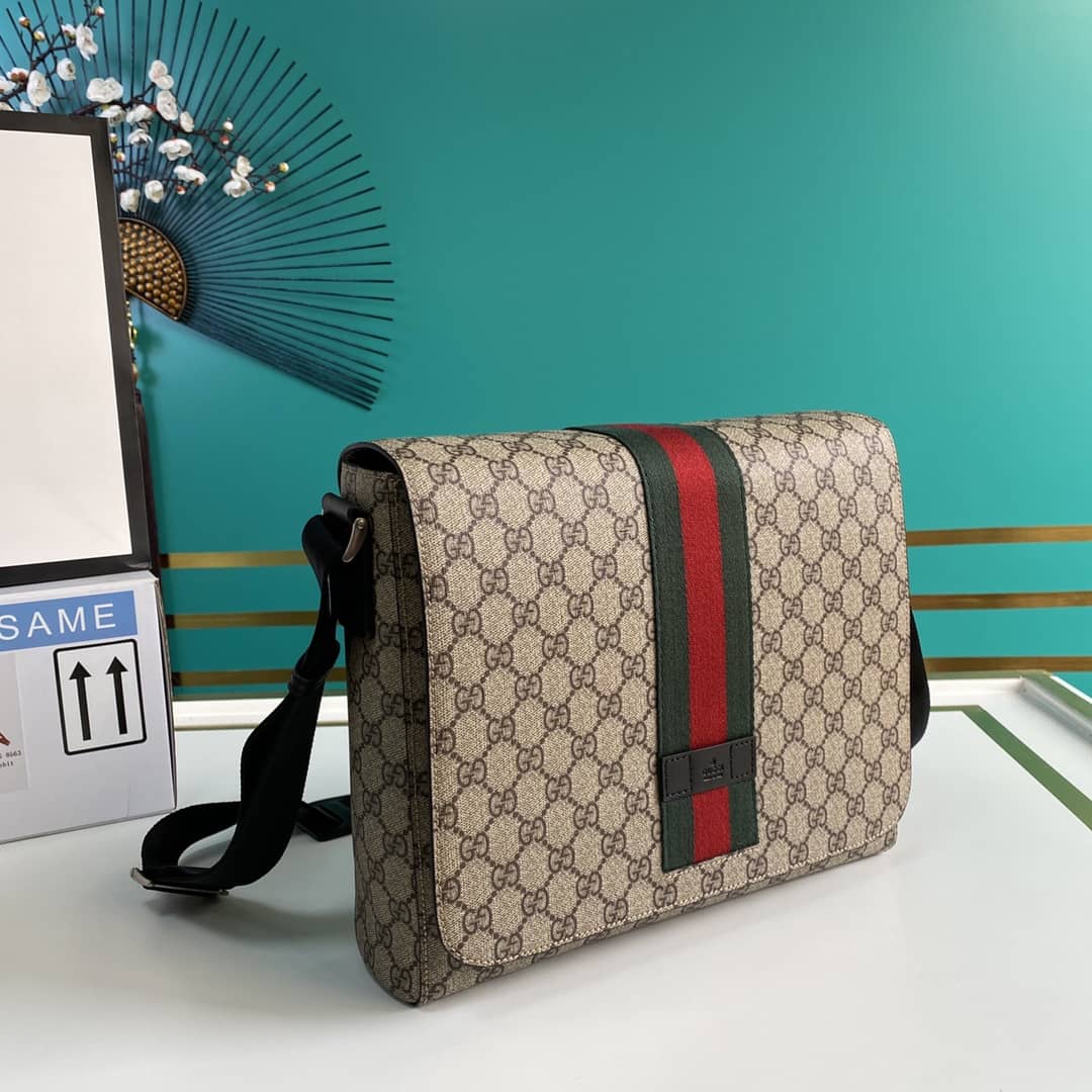 Best Replica Gucci GG Supreme Messenger Shoulder Bag Replica 475432 - Colareps
