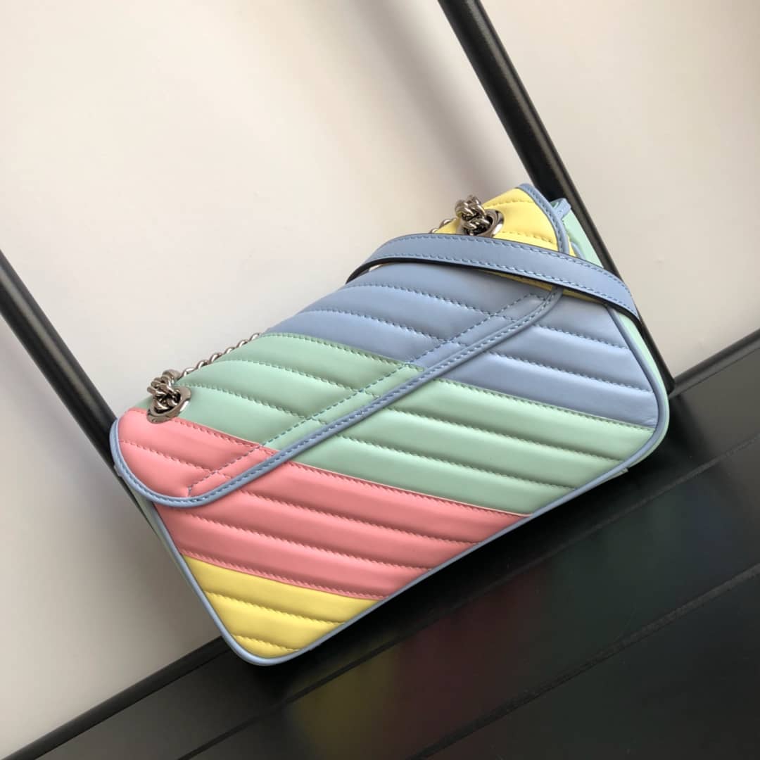 Best Replica Gucci GG Marmont Matelasse Shoulder Bag Replica Colorful 443497 - Colareps