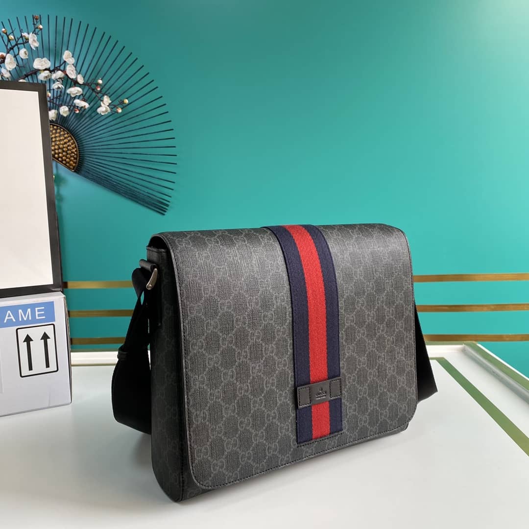 Best Replica Gucci GG Supreme Messenger Shoulder Bag Replica 475432 - Colareps