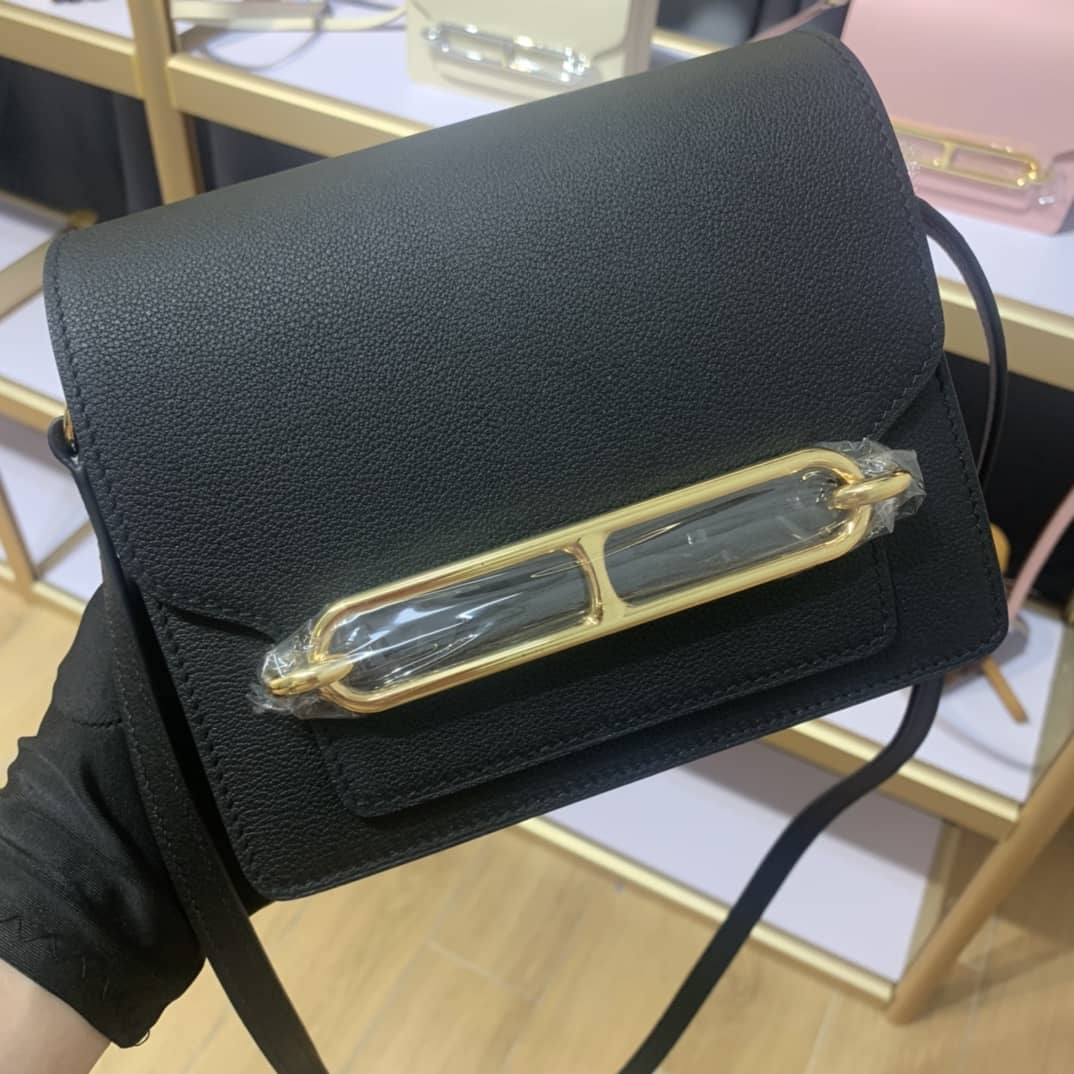 Best Replica Hermes Roulis Mini Sac Evercolor Calfskin Leather Crossbody Bag - Colareps