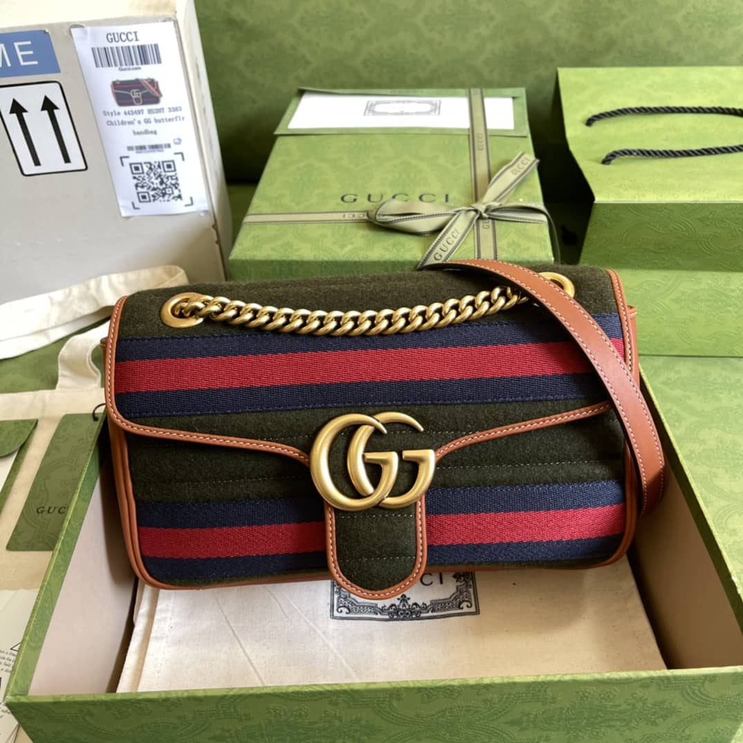 Best Replica Gucci Marmont GG Small matelassé Shoulder Bag Replica 443497 - Colareps