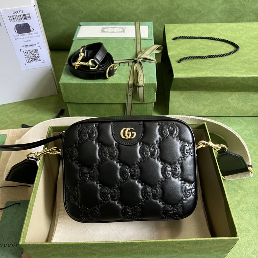Best Replica Gucci GG Matelassé Leather Shoulder Crossbody Handbag 702234 Replica - Colareps