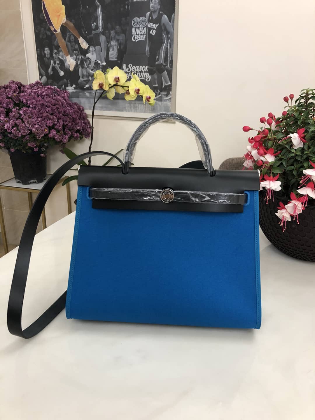 Best Replica Hermes Bag Replica 31 Canvas Leather HerBag - Colareps