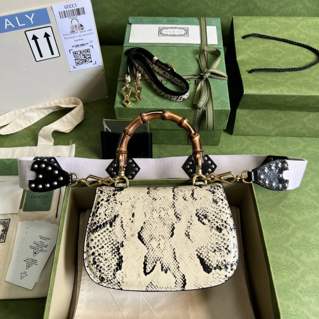Best Replica Gucci Bamboo 1947 Mini Top Handle Shoulder Bag 686864 Replica - Colareps