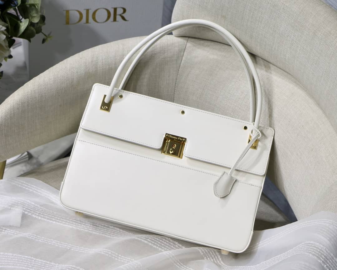 Best Replica Dior Latte Smooth Calfskin Parisienne Bag - Colareps