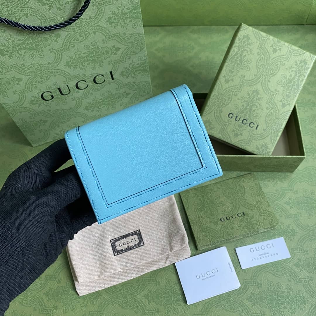 Best Replica Gucci Diana Leather Card Case Wallet Replica 658244 - Colareps