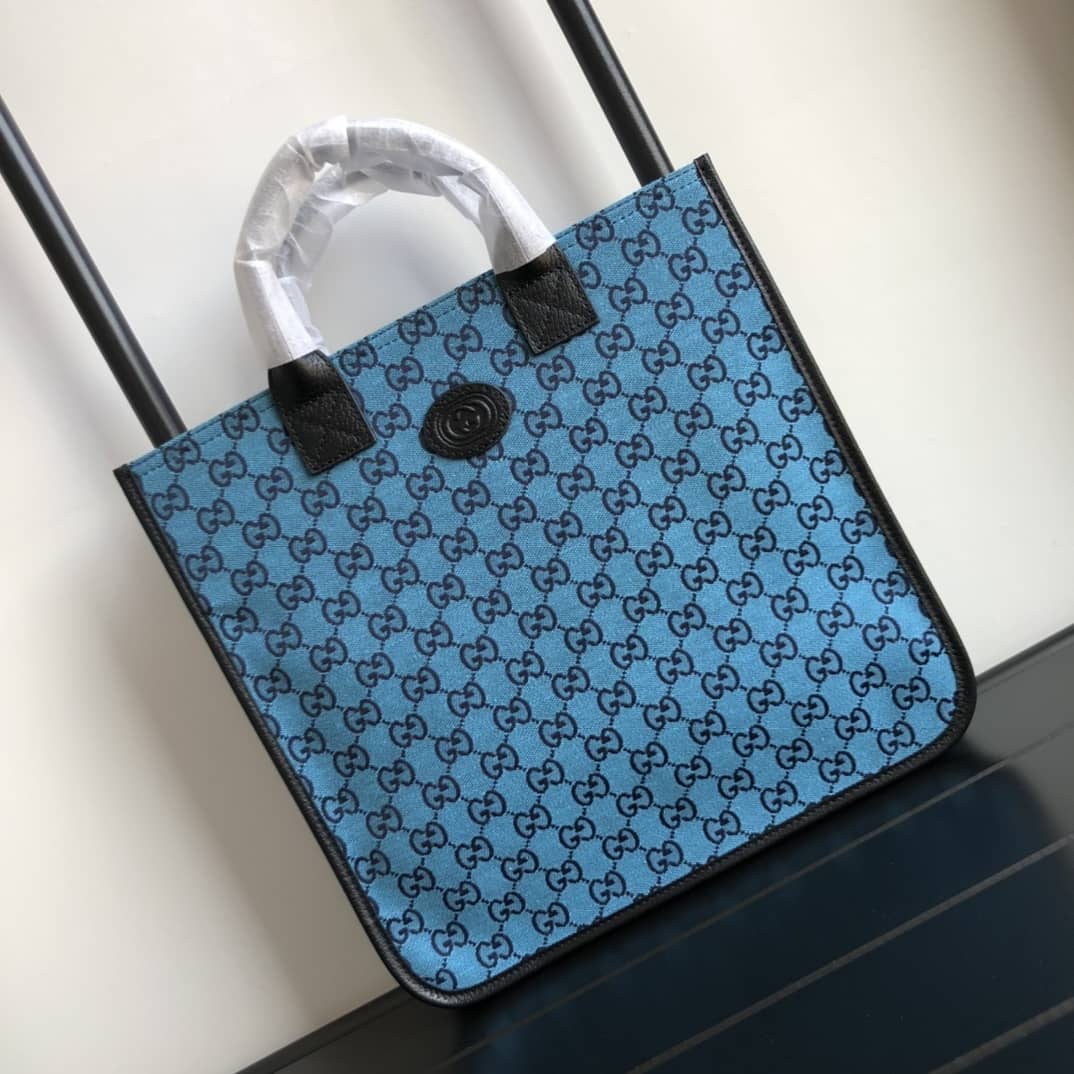 Best Replica Gucci GG Multicolor Kids Girl Tote Replica Blue 550763 - Colareps
