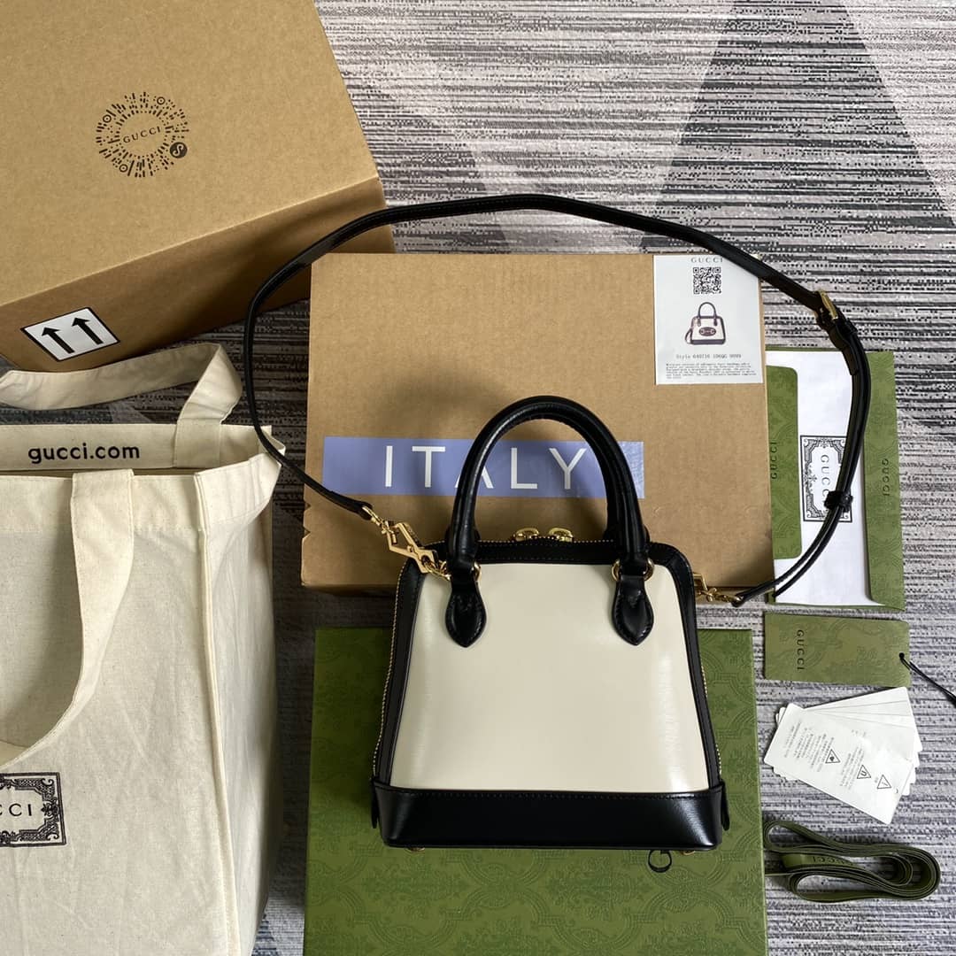 Best Replica Gucci 1955 Horsebit GG Mini Top Handle Bag Replica 640716 - Colareps