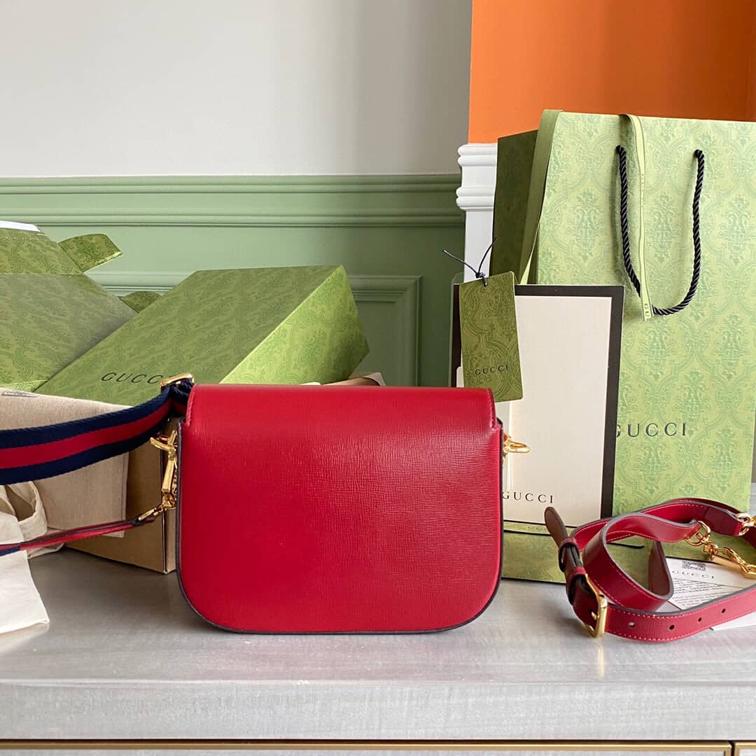 Best Replica Gucci Horsebit 1955 Mini Bag Replica Red 658574 - Colareps