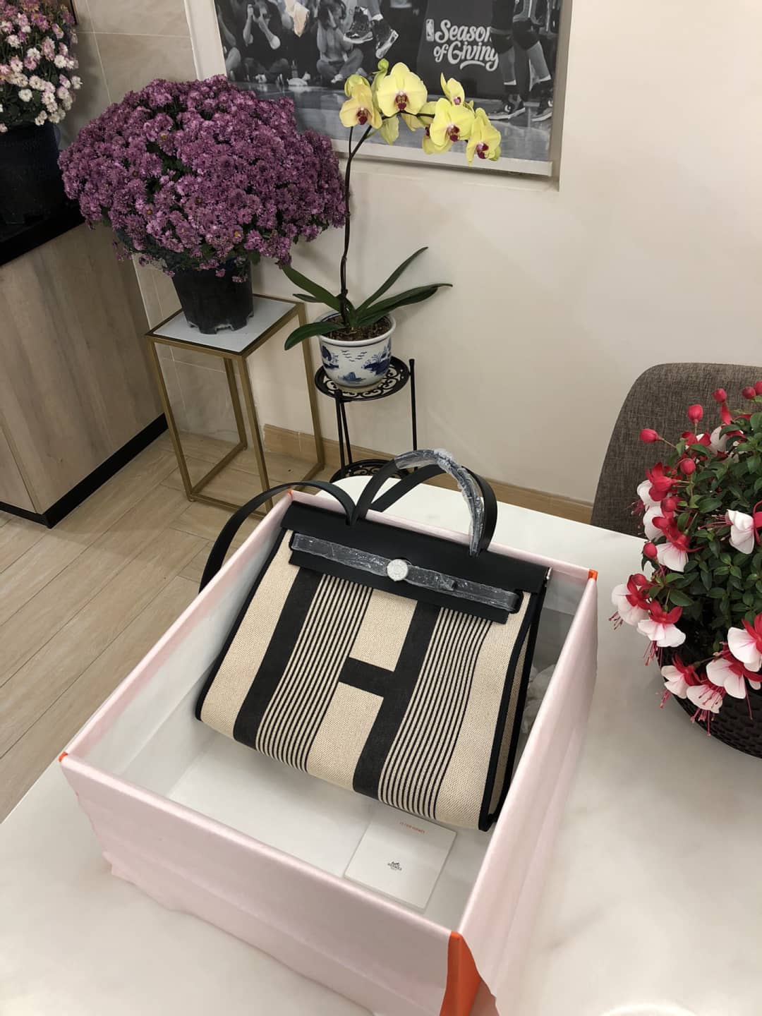 Best Replica Replica Hermes Birkin Bag 31 Canvas Leather HerBag - Colareps