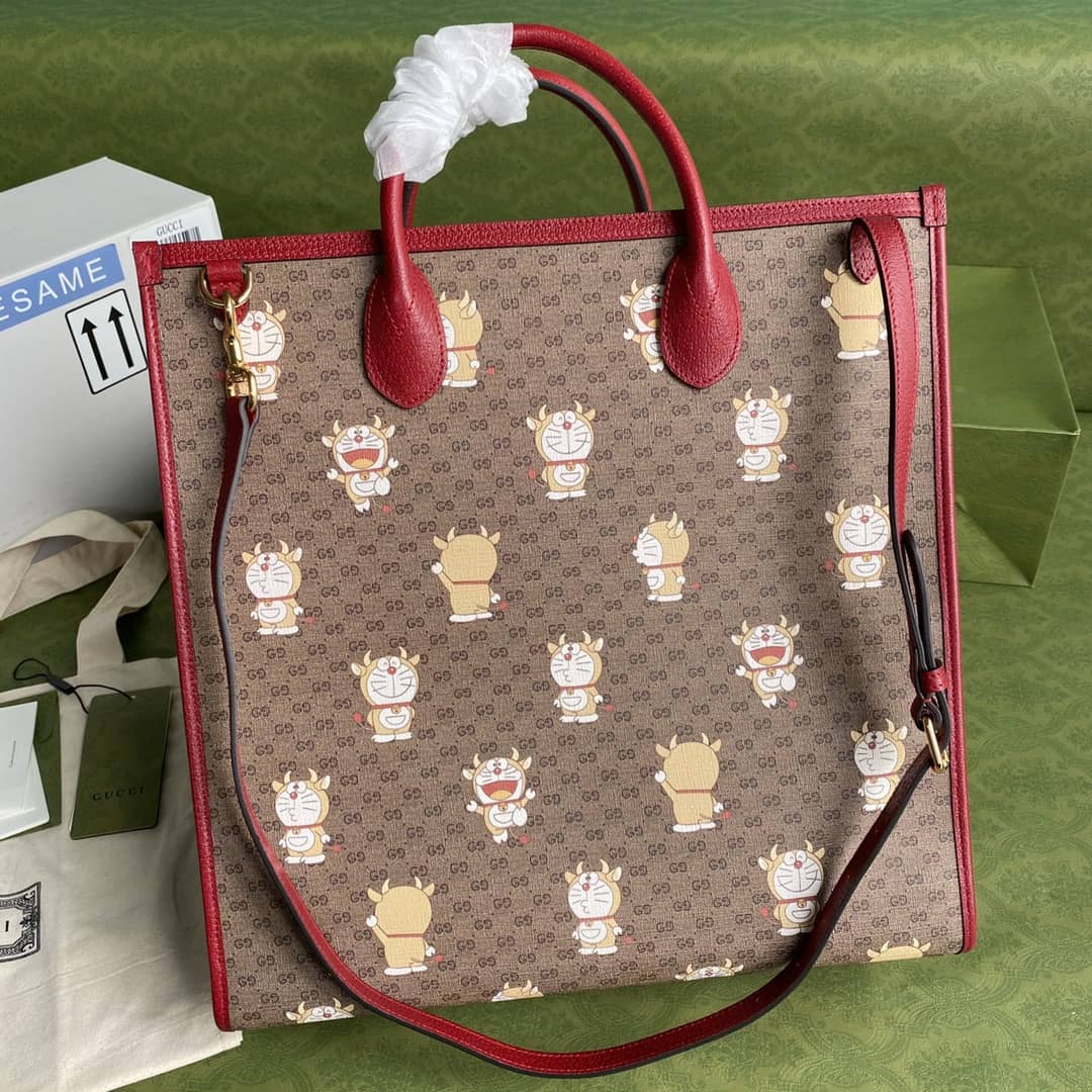Best Replica Gucci x Doraemon Medium Tote Replica 654345 - Colareps