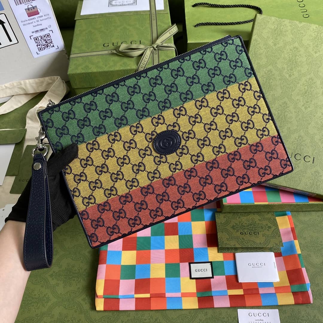 Best Replica Gucci Purse Dupes Multicolor Canvas GG Pouch657581 - Colareps