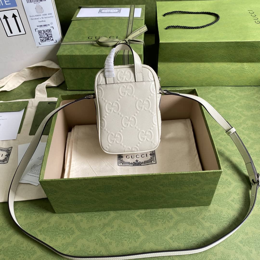 Best Replica Gucci GG Embossed Mini Bag Replica 658553 - Colareps