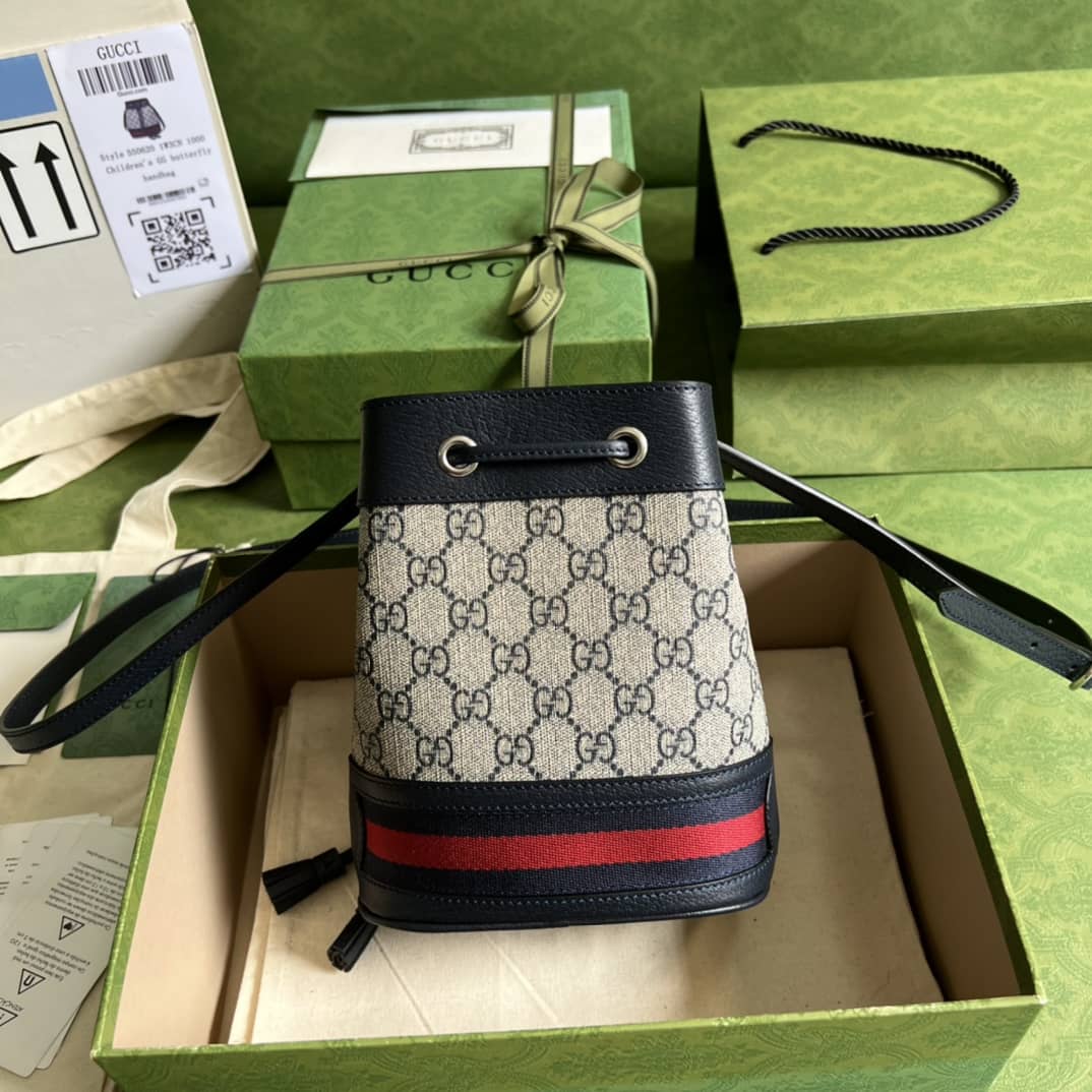 Best Replica Gucci Ophidia Mini GG Supreme 550620 Replica Bucket Bag - Colareps