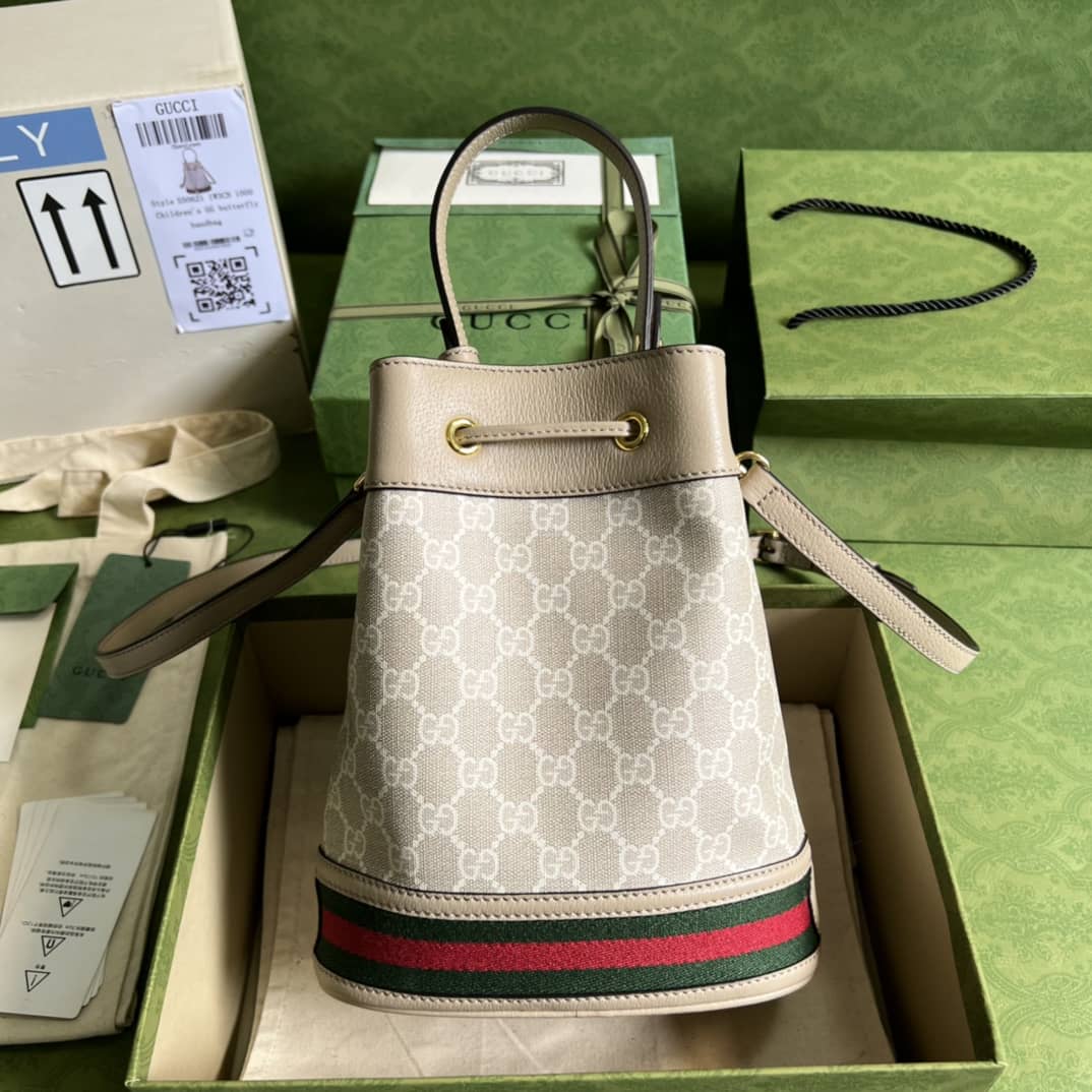 Best Replica Gucci Ophidia Small GG Supreme 550621 Replica Bucket Bag - Colareps