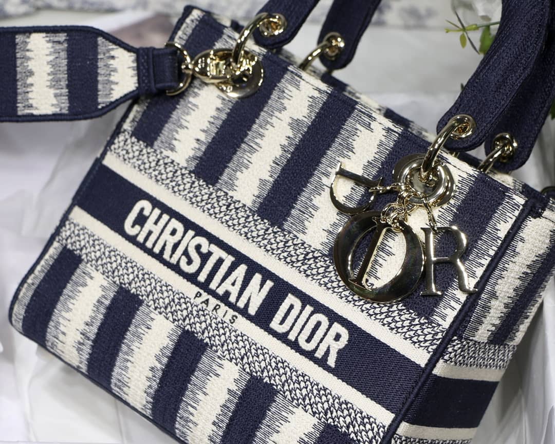 Best Replica Lady Dior Dupe 24CM Paisley Embroidery Lady D-Lite - Colareps